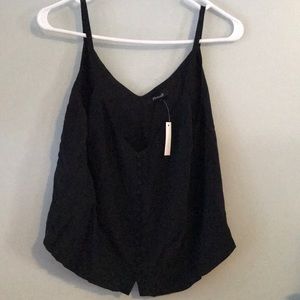 Madewell black crop top